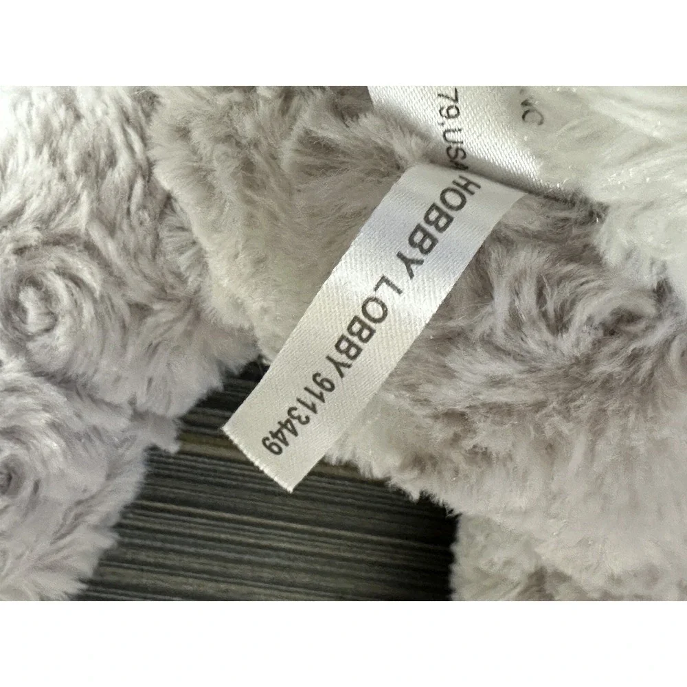 Hobby Lobby Plush Gray Bunny‎ Rabbit & White Baby Easter Grey Stuffed Animal
